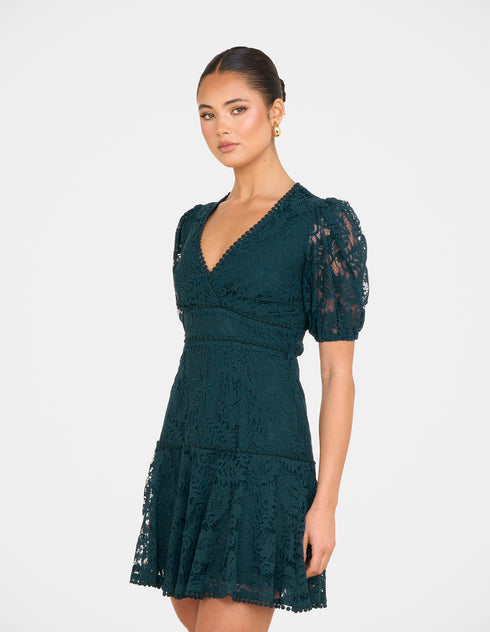 Ellaria Puff Sleeve Mini Dress